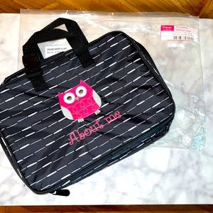 Thirty one fold up travel bag starlite stripe nwt with personilization